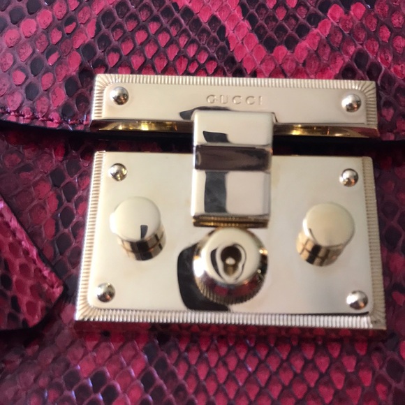 Gucci Red python bag - Picture 2 of 7